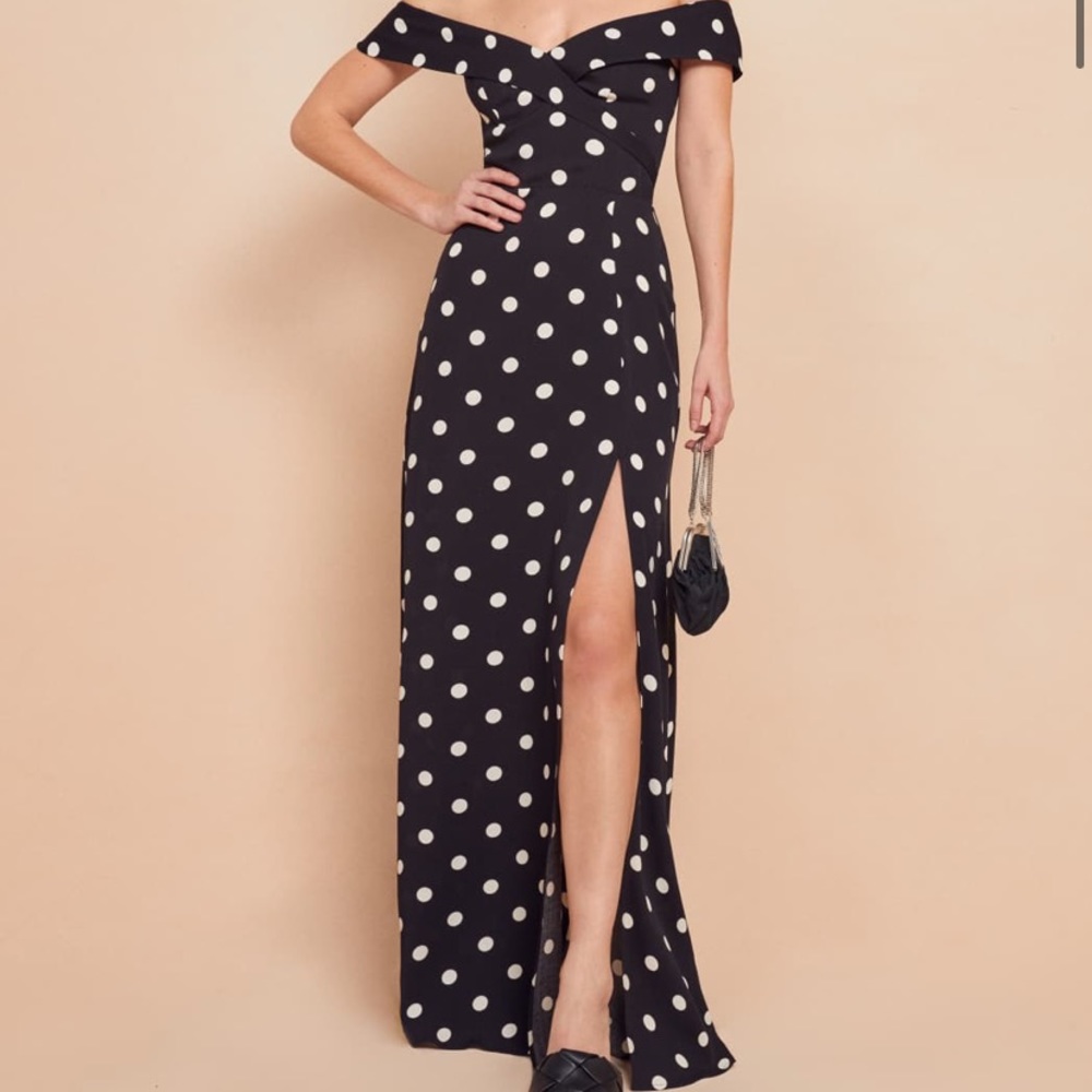 Reformation Polka Dot Redford Dress